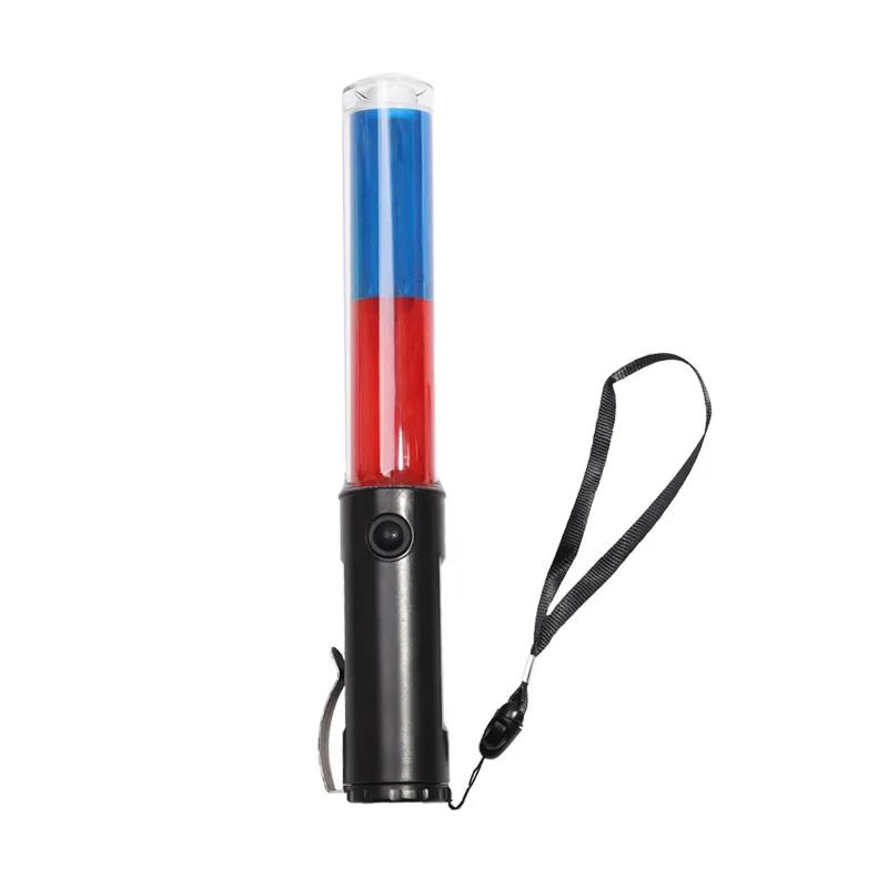 26cm Traffic Light Baton Concert Light Stick Side Clip Design Signal Traffic Wand LED Warning Lamp 3 Flashing Modes