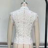 Hollow Out Lace Crop Top Slim Fit Y2K Girl Tops Aesthetic Sleeveless Vest  Summer