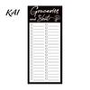 Magnetic Reminder Board List Notepad, Thick Paper Tear-off Checklist Planner, Black Bordered Retro Writing Stationery for Home Design Task Organizer