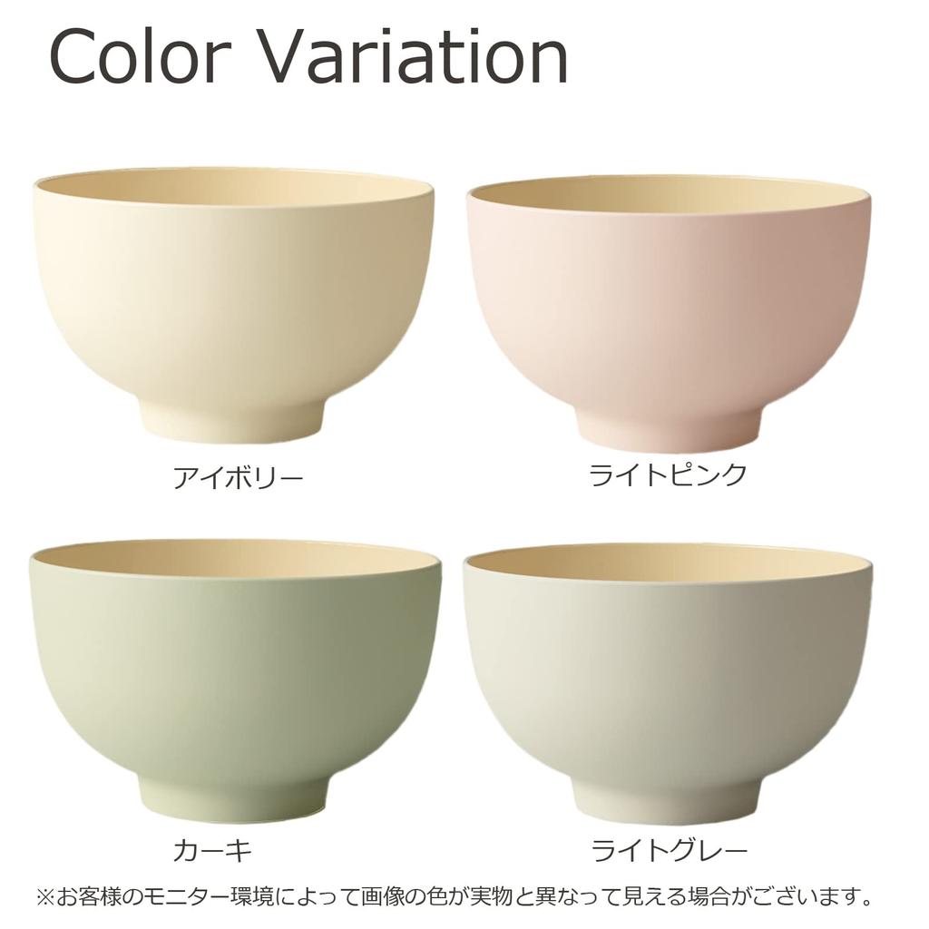 Takenaka DONBURI Круглая миска, Сухой лак, Сделано в Японии, Светло-серый, Прибл.. 15.6 x 9.6см, T-26625