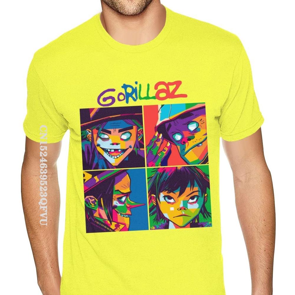 Качественные футболки Gorillaz, футболки мужские, большие размеры, черные футболки для фитнеса, обтягивающие, обычные футболки, горячая распродажа, хлопковые мужские футболки