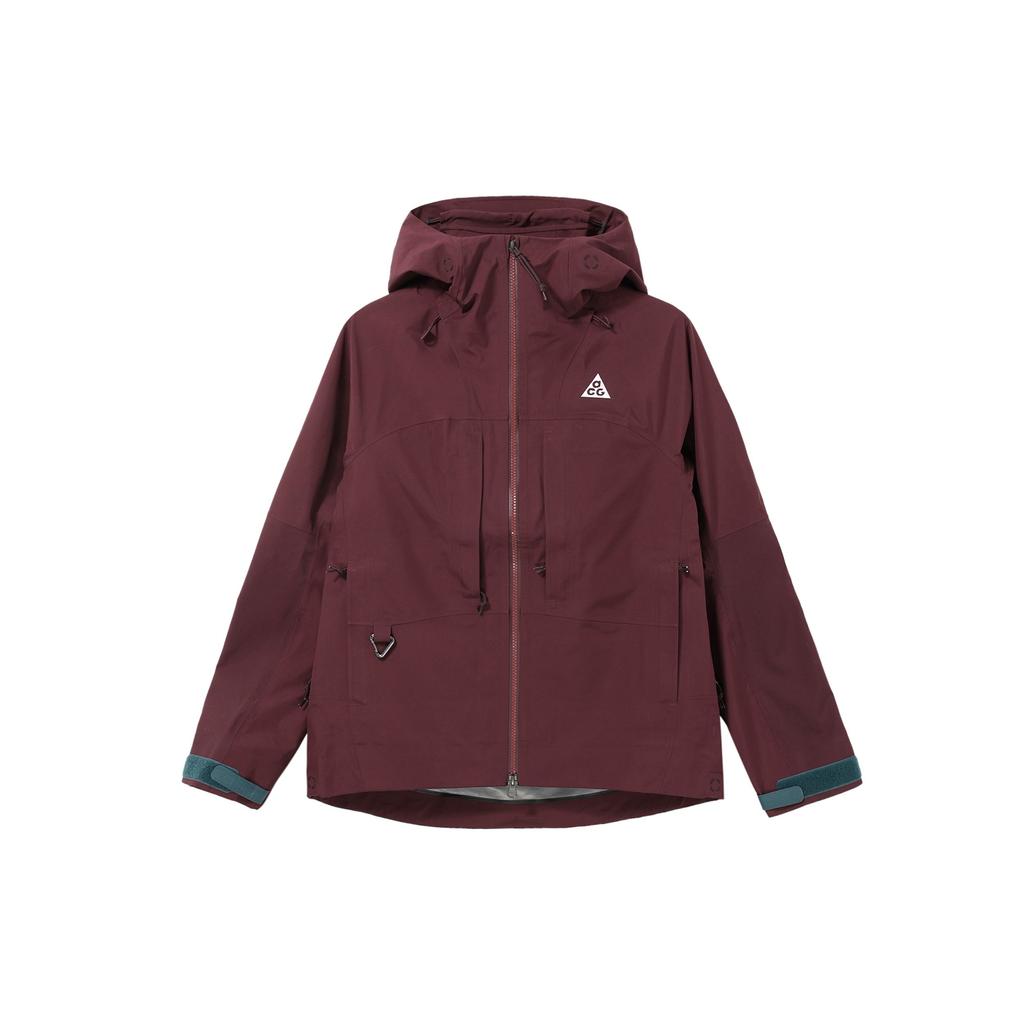 Nike ACG Storm-Fit Adv Gore-Tex Solid Color Windproof Waterproof Hooded Long Sleeve Jacket Women Jackets Dark-Brown-Red DQ6886-681