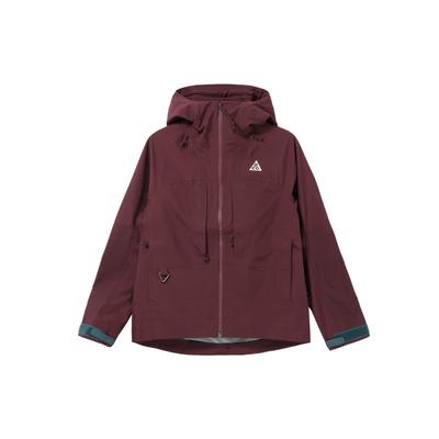 ACG Storm-Fit Adv Gore-Tex однотонная ветрозащитная водонепроницаемая куртка с капюшоном и длинным рукавом женские куртки темно-коричневые-красные DQ6886-681