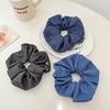3pcs/set Women Girls Ponytail Hair Scrunchies Elastic Hair Bands Classic Denim Cloth Hairbands for Ladies Hair Ties Accessories