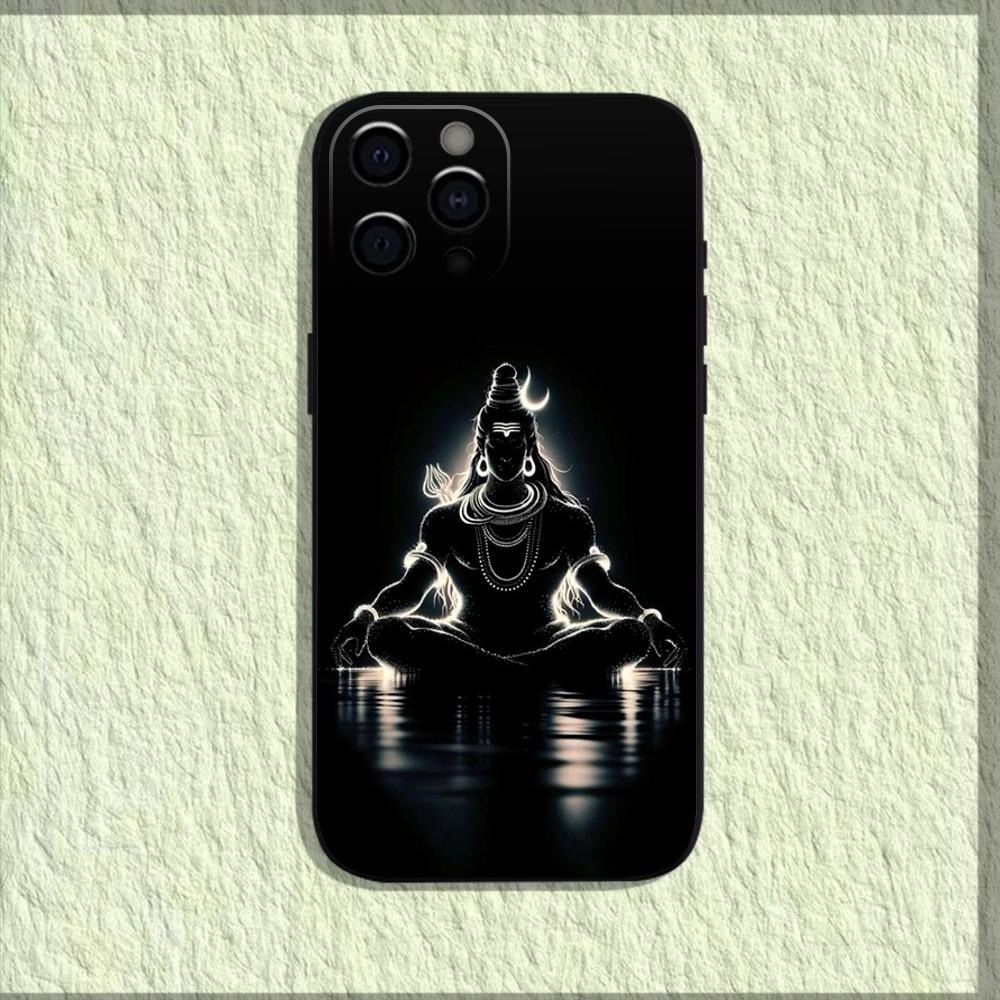 Чехол для телефона Lord Shiva Mahadev Of India для iPhone 16,15,14,13,12,11,Pro,X,XS,Max,XR,Plus,Mini Мягкий черный чехол