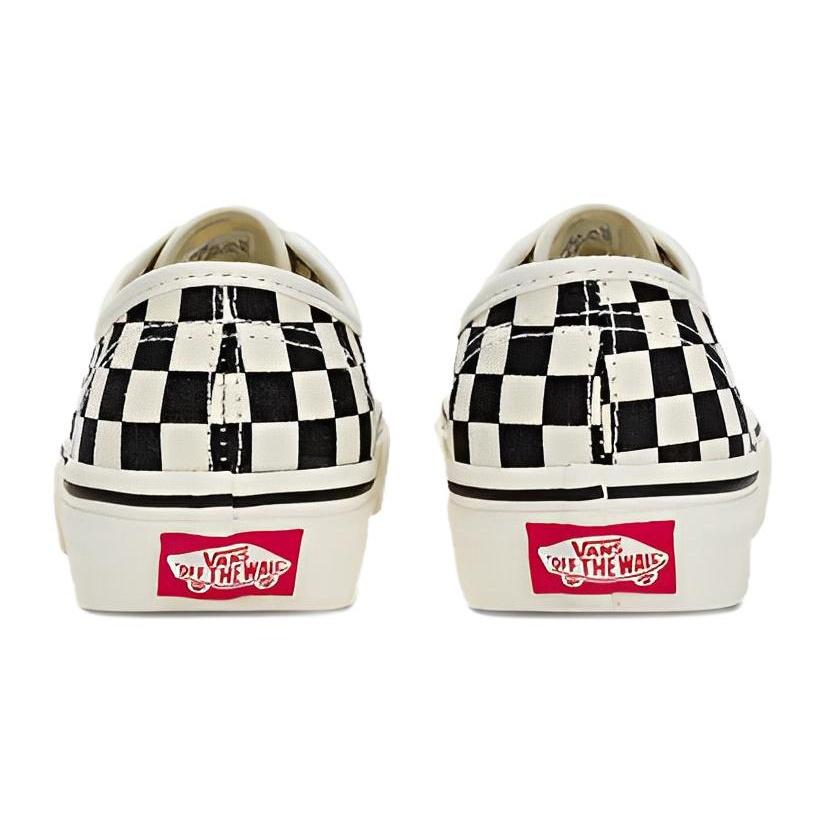 (GS) Vans Authentic Checkerboard Shoes 'Marshmallow Black' Kids' VN000WWXKIG
