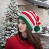Christmas Tree Hats Winter Knitted Crochet Beanie Santa Hat Adult Warm Handmade Funny Elf Xmas Tree Beanie Pompom