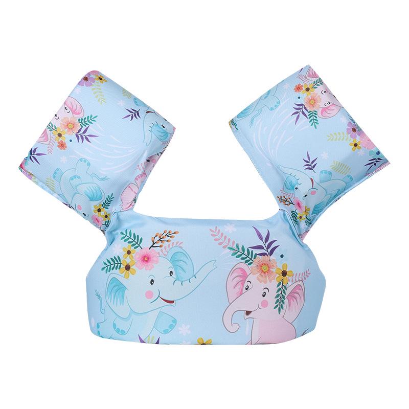 Cartoon Children's Buoyant Swimming Arm Ring Float Vest with Nylon/Polyester Material Life Jacket for Water Sports and Fishing