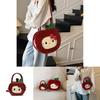 Очаровательная милая мини-сумка на плечо Hello Kitty с дизайном красного яблока для повседневного ношения