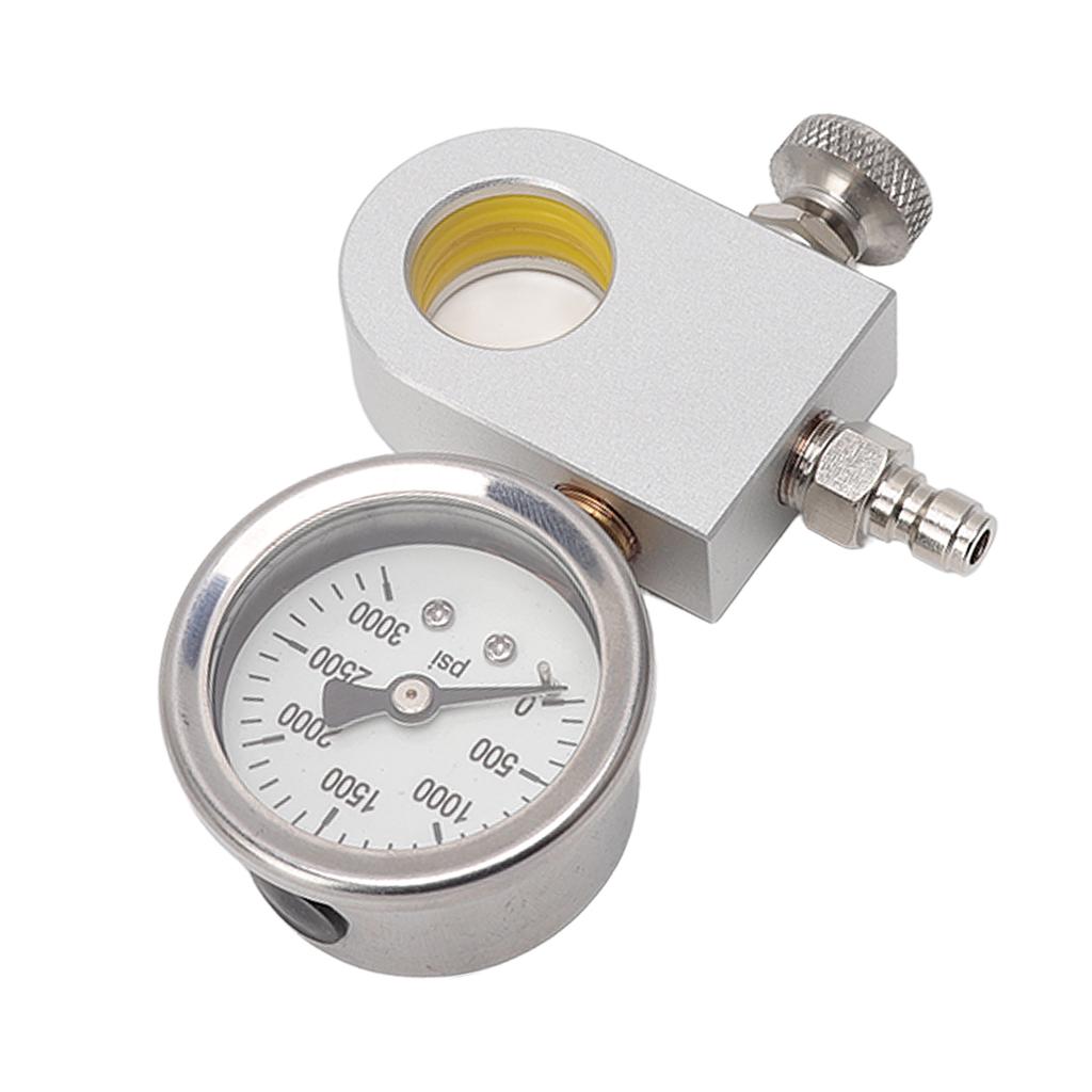 CO2 Refill Adapter Carbonator Refill Quick Adapter Replacement with Pressure Gauge Release Valve