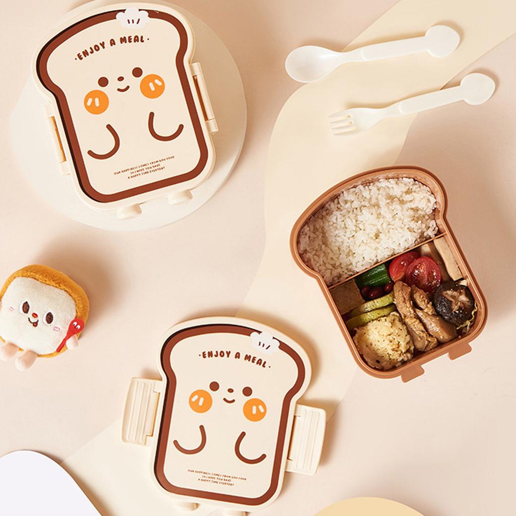 Уникальная коробка для хранения продуктов в форме хлеба, текстура пищевого пластика, подходит для студентов и профессионалов