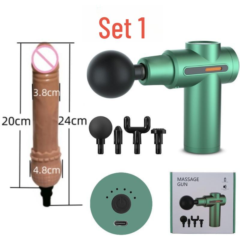 Women's Multifunctional Silicone Massage Gun for Muscle Relaxation