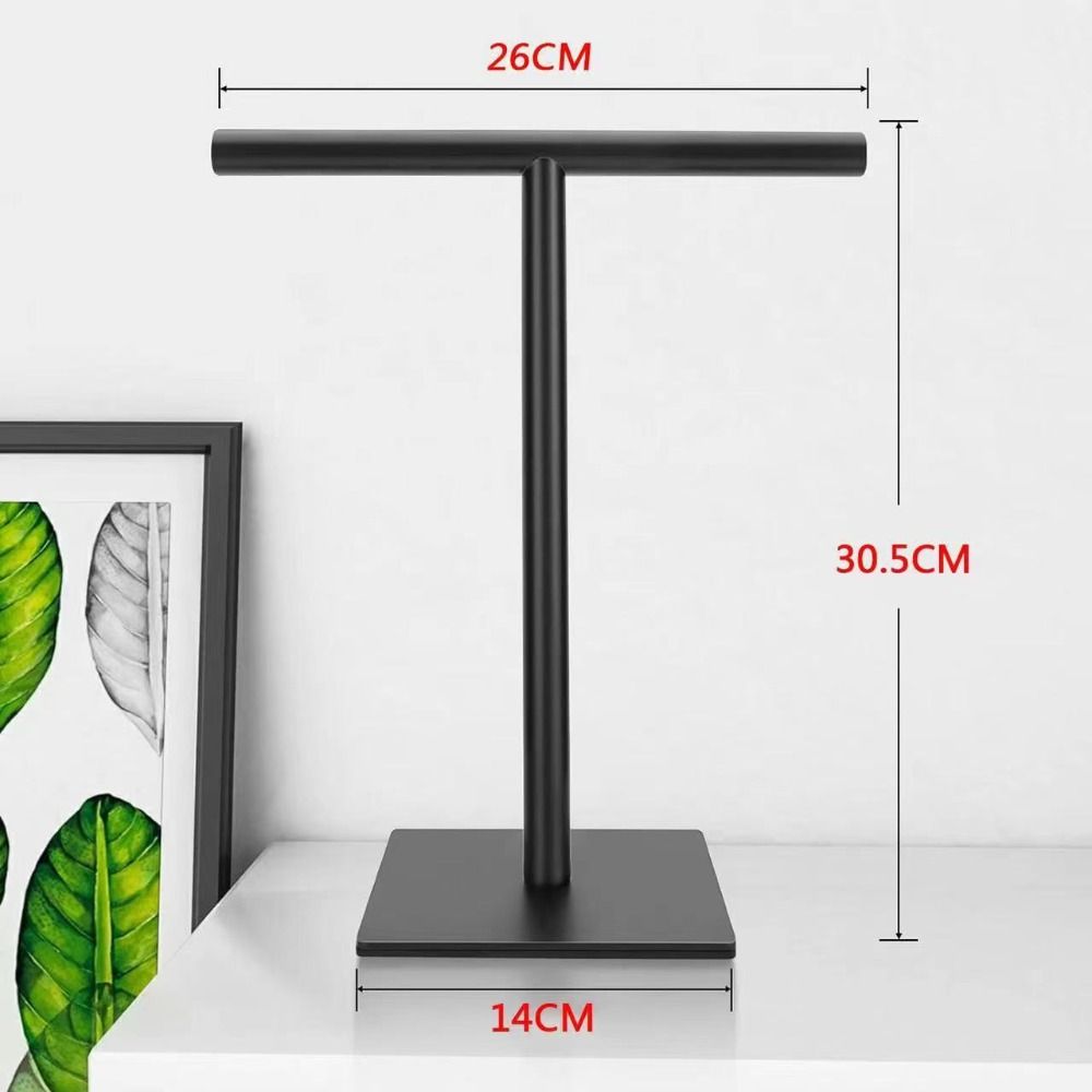 Stainless Steel Bath Towel Stand T-Shape Modern Style Bathroom Towel Hanger Waterproof Rustproof Hand Towel Holder Shower