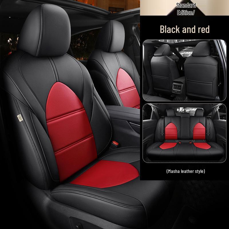 Universal Genuine Leather Car Seat Cover, Four-Season, Full Coverage, Fits All Models