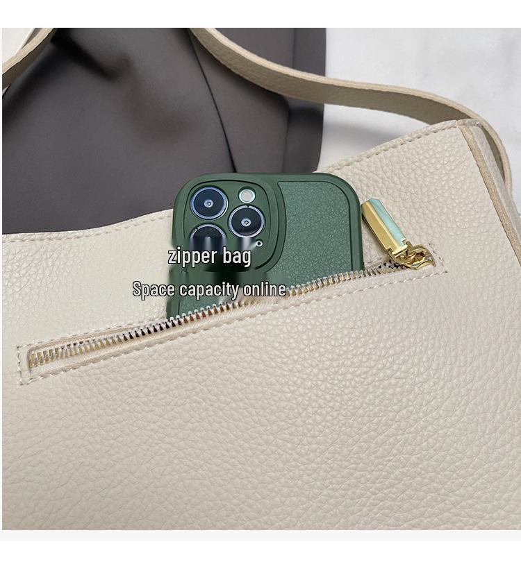 Women's High-End Retro Crossbody Bucket Bag - Autumn/Winter Versatile Fashion Shoulder Bag