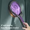 Foldable Insect Racket Electric Fly Swatter USB Rechargeable Fly Killer Portable Bug Zapper Trap Lamp Fly Trap Indoor Outdoor