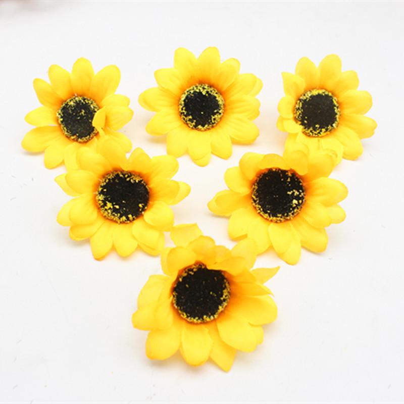 Silk Sunflower Artificial Flowers for DIY Wreaths, Home Décor & Photography Props