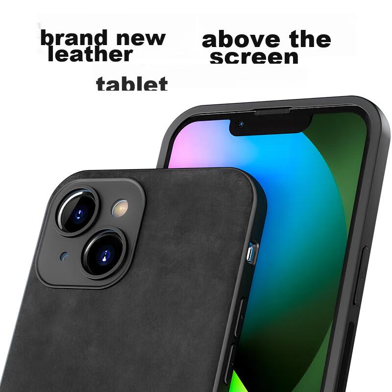 HotFire IPhone 15 Case, Upgraded Skin-Like Matte Lens Full Protection Silicone Case - Midnight Black