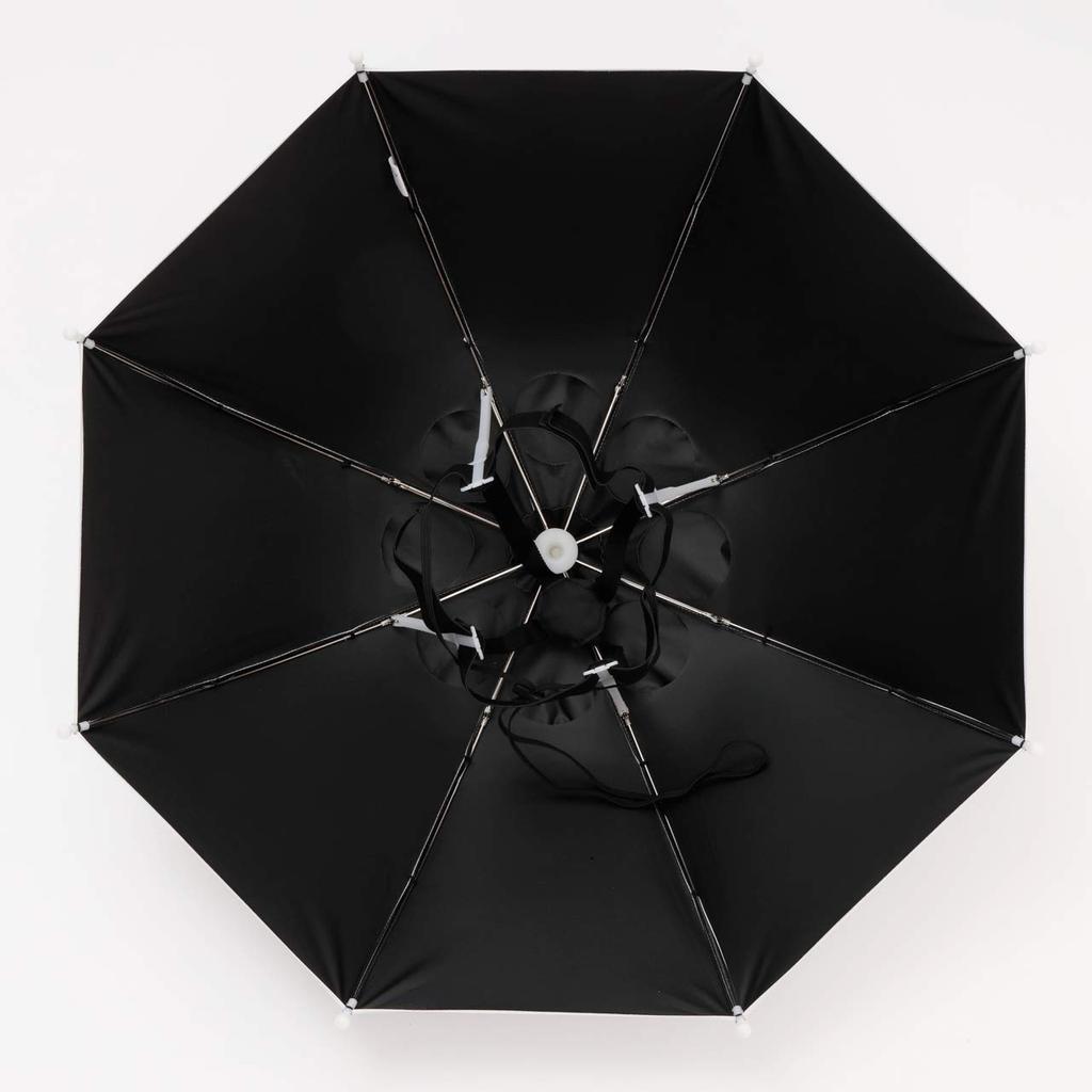 Зонт-шляпа Зонтик для прикрытия зонтика Прикрытие зонтика Ха-ха! (Шляпа Зонтик) Рыбалка, фермерство, садоводство и т. д.. [LIEBEN-3810] (Белый черный)