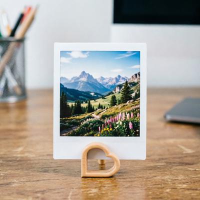 Фотоподставка в форме сердца 3D-печать Настольный держатель для фото Клипса для карточки с именем места в форме сердца для свадеб, вечеринок, мероприятий, ресторанов
