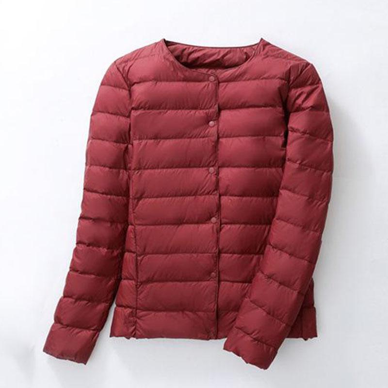 Fashion Ultra Light Duck Down Women Matt Fabric Lightweight Coat Warm Female Windbreaker Parka Women's Down Jackets Plus Coats