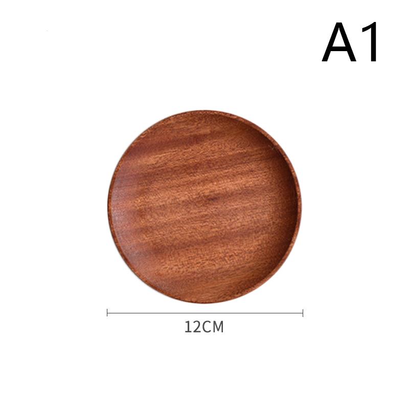 Wooden Tray Ins Style Small Wooden Tray Rectangular Dinner Plate Cake Bread Coffee Tea Set Solid Wood Plate Tray