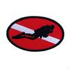 Ellipse Diver Flag Patch Patches Backpack Badge Scuba Diving Dive Embroidered