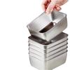 Прямоугольный контейнер для хранения продуктов из нержавеющей стали с крышкой—Пищевой, Многоцелевой для кухни, пикника и домашнего использования