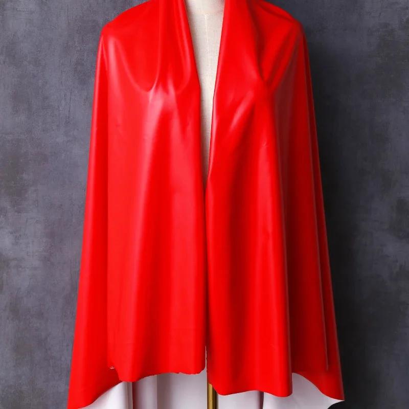 100x145cm Matte Faux Leather Fabric PU Elastic Soft Fabrics Skinny Pants Clothes Skirt Dress DIY Sewing Design Stretch Material