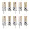 10pcs G4 LED Bulb 1.5W DC12V Warm White 3000K 110LM Bi Pin Light Bulbs LED for Cabinet Lighting Courtyard