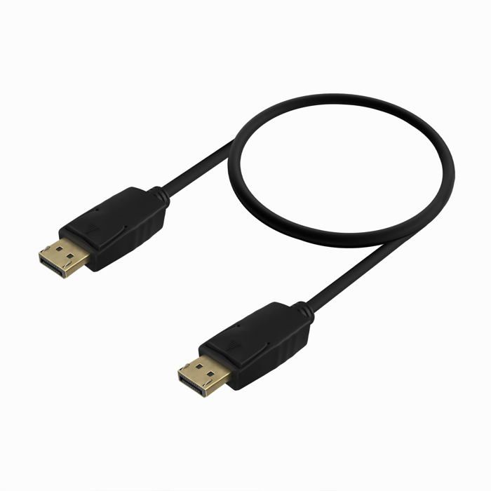 Câble DisplayPort - AISENS - A124-0737 - 4K@60Hz - 0,5 m - Connecteurs or 24 carats