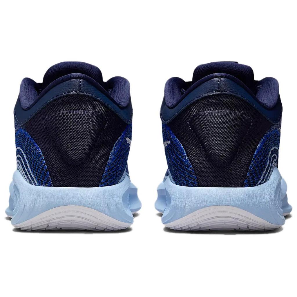 Nike GT Hustle Academy Anti Slip Wear Resistant Low Top Basketball Shoes Unisex Blue Basketball Shoes FJ7808-401