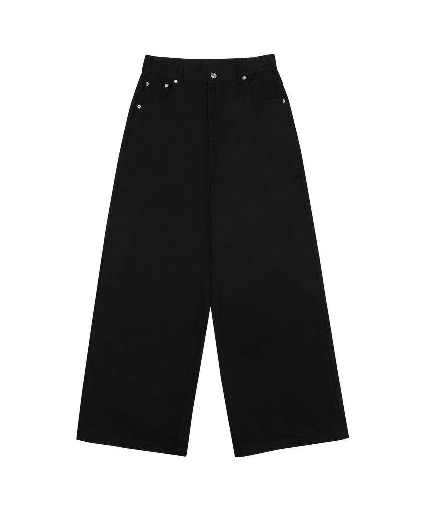 AMES-WORLDWIDE Overfit Cotton Pants Black