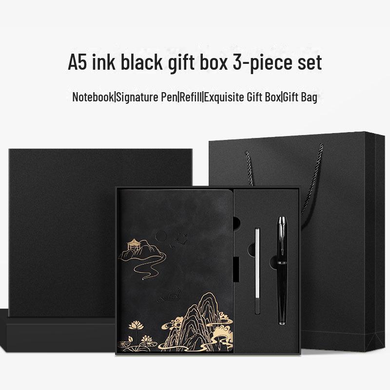 Подарочный набор из блокнотов формата А5 «Культура и творчество» — сувенир в китайском стиле с индивидуальным логотипом