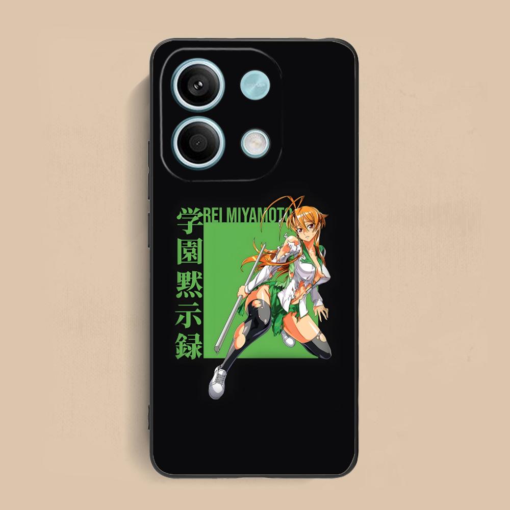Чехол для телефона Highschool Rei Miyamoto для Xiaomi Redmi Note 14 13 12 11 S Pro Plus 4G 5G Цветная печать Чехол Роскошные мобильные телефоны