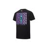 Puma Ангел Алфавит Числовой принт с круглым вырезом Повседневная футболка с коротким рукавом Мужские топы Черный 537122-01