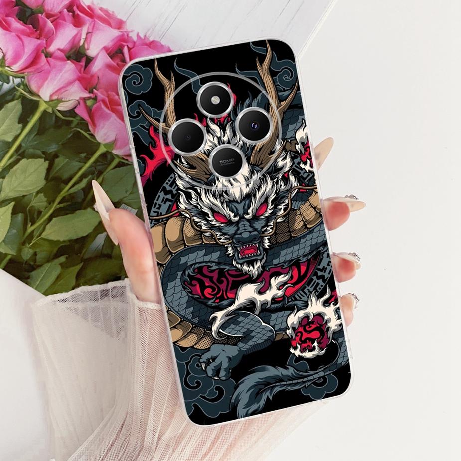 Чехол для Xiaomi Redmi 14C Красивый чехол с рисунком бабочки Мягкий силиконовый чехол для телефона для Xiaomi Poco C75 PocoC75 Redmi 14C