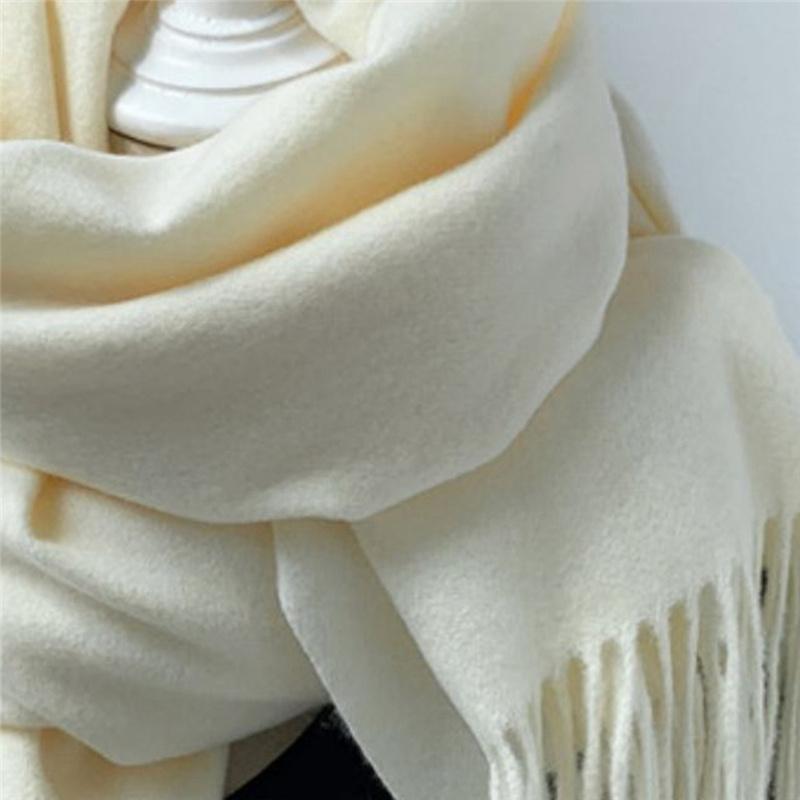 200*70 см Высококачественный однотонный искусственный кашемировый шарф Осень-зима с принтом Теплая шаль для женщин Подарок