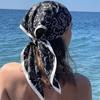Новый Треугольный Шарф Женский Роскошный Платок с Узором Пейсли Мягкая Сатиновая Повязка на Голову Лента для Сумки Платок Хиджаб Шейный Платок Повязка на Голову