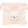 Сумка-мешок Sumikko Gurashi Polar Bear Face на шнурке CA50601 San-X