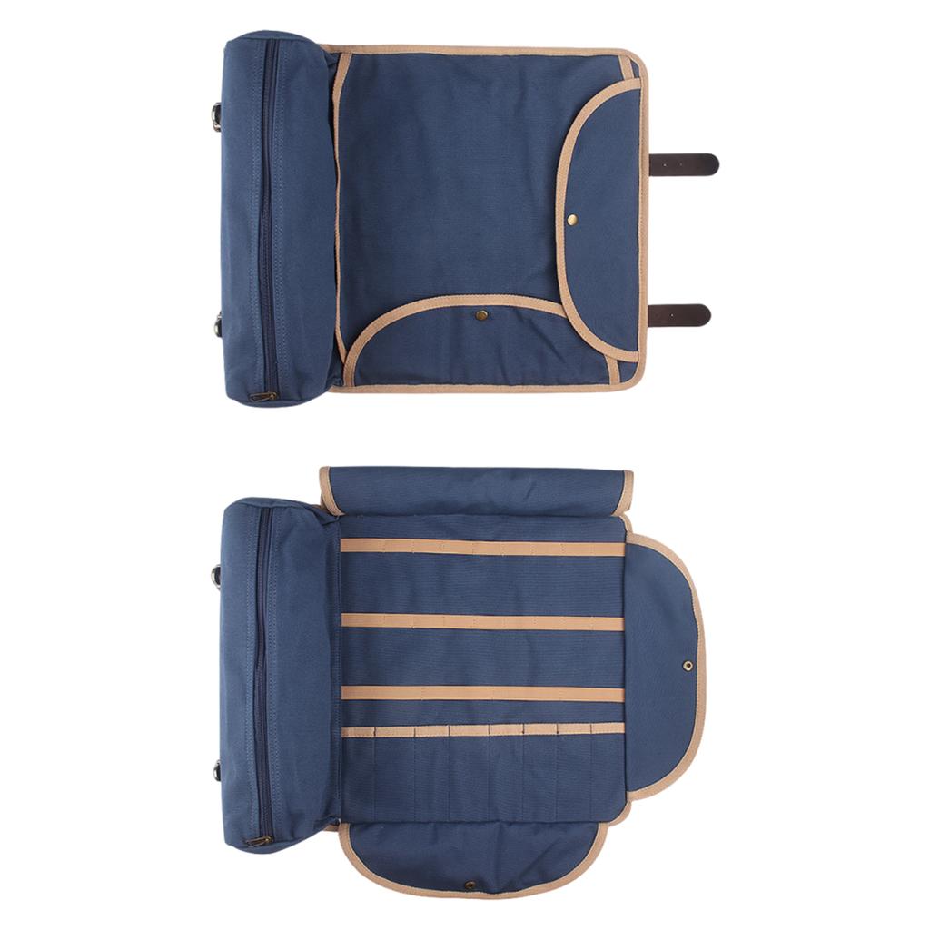 Travel Bartender Bag (Without Tools) Portable Bar Canvas Tool Bag for Carrying Cocktail Shaker Set for Indoor Outdoor