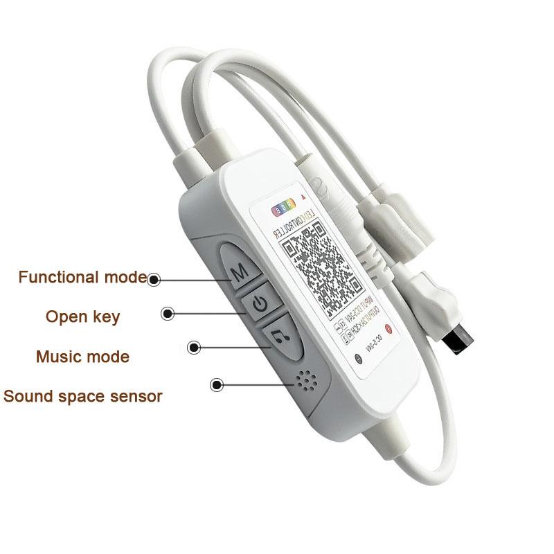 5/10/15/20/30 м светодиодная лента RGB инфракрасный Bluetooth-контроллер luces светящееся украшение для гостиной 5050 лента освещение Fita лампа