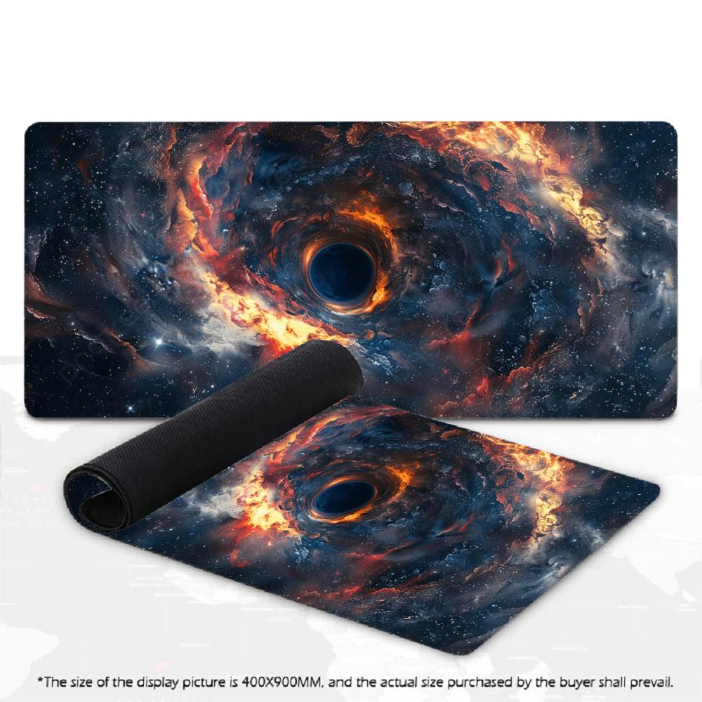 Large Cosmic Nebula Spiral Galaxy Mousepad XXL Non‑Slip Rubber Deskmat Pc Game Keyboard Desk Mats Space Art Mouse Mat Gamer