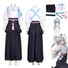   Costume Kamisato Ayaka Cosplay Kimono Anime Costume Woman Kendo Clothing Princess Ggret Wig Headgear