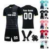 Personalised Shirts Kit Mens Girls With Name Number Custom Football Jerseys For Boys Training Suit