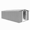 VidaXL Garden Shed 257x489x181 Cm Metal Grey 143349