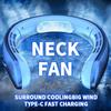 Безлопастной вентилятор на шею, регулируемое направление потока воздуха на 30 градусов, регулировка скорости потока воздуха на 100 градусов, портативный мини-вентилятор