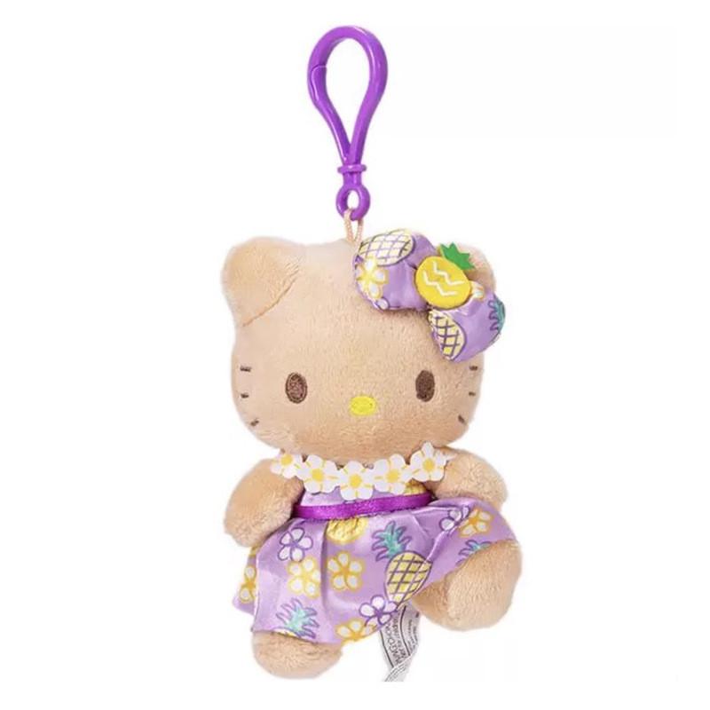 Плюшевая брелок-брелок Sanrio Hello Kitty с мягким коротким ворсом для девочек и коллекционеров