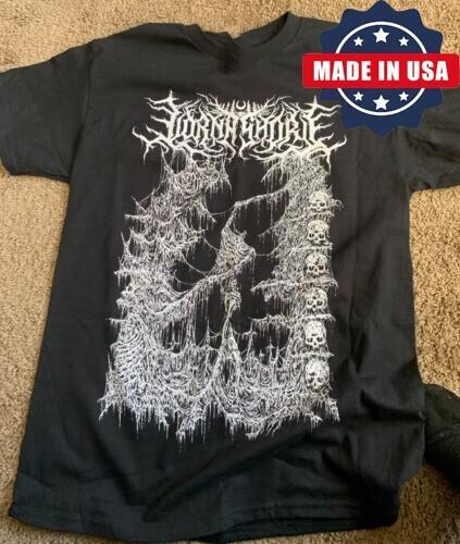 Винтажная футболка группы Lorna Shore 'Vintage Pain Remains' Классическая черная Унисекс S-5XL OM10 Унисекс футболка