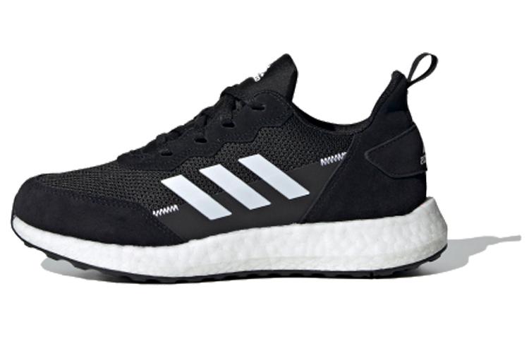 adidas Rapida Lux S&L J Удобные Низкие Кроссовки для Бега с Круглым Носком Нескользящие Детские Черно-Белые Подростковые FV2760